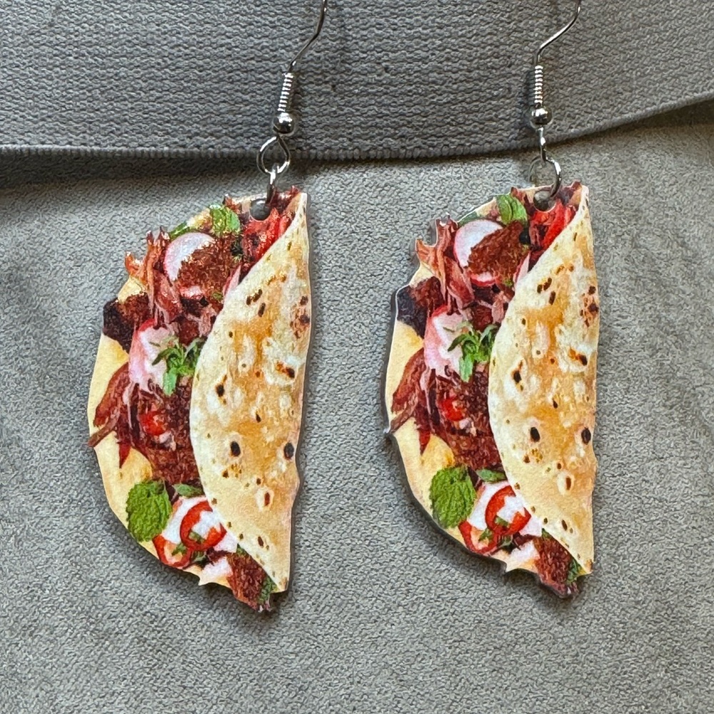 Taco / Gyro Design Earrings